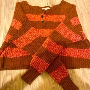 (NEVER WORN) NO 🏷️ American Eagle Outfitters Brown Cable Knit Sweater